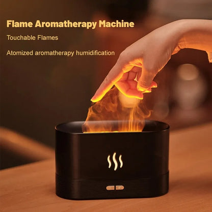 Flame Lamp Aromatherapy Essential Oil Diffuser